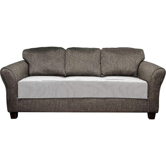 Quick Fit Anti Slip Chair Living Room Couch Cover with Pockets, White 24x23 - Picture 1 of 4